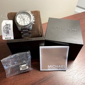 Michael Kors MK5165 Silver Watch with Jewels